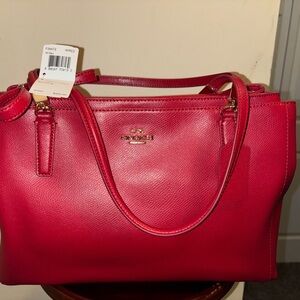 Coach Vibrant Red Tote Bag